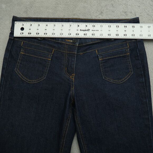 New York & Company Jeans Women's Size 8 Blue Low-Rise Flare Denim 31.5" Inseam - Picture 14 of 15